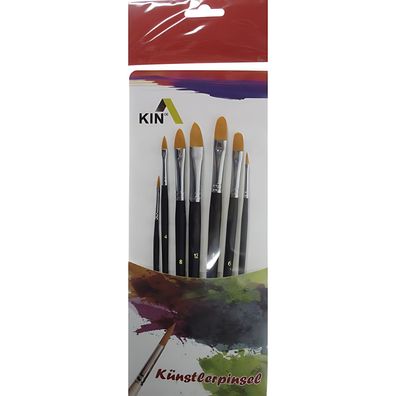 CMI Pinsel Golden Synthetikhaar Katzenzunge 7er Set