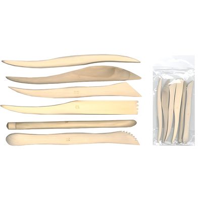 CMI Modellierhölzer 6er Set ca. 16 cm lang