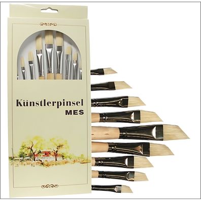 CMI Pinsel Borsten Schrägzieher 9er Set