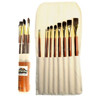 CMI Pinsel- Set 10er gemischt in Leinwandtasche