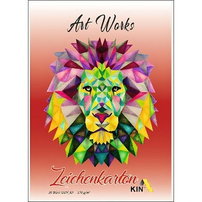 UHL Zeichenkarton A3 150 g/m² - 10 Blatt , Block kopfgeleimt