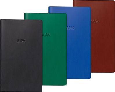 2026 Brunnen Taschenkalender 748 A6 sortiert