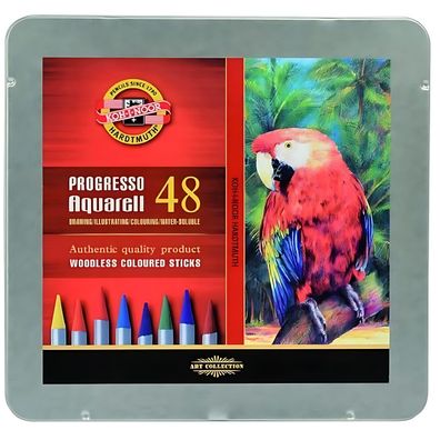KOH Progresso Aquarell Vollminenstifte 48er Set
