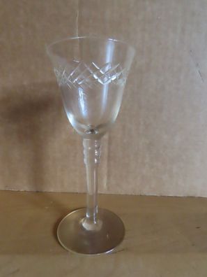 Schnapsglas hoch klar Fuß 3 Ringe übereinander ca. 11,5 cm H