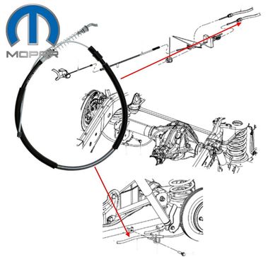 Handbremsseil hinten links RAM 1500 Bj:09-25 (Gen.4)