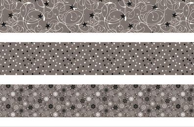 Faltstreifen-Set für Fröbelsterne 1 x 30 cm 15 x 45 cm Papier silber