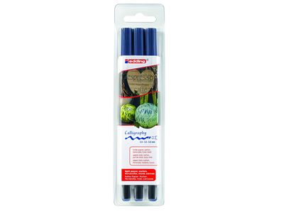 Edding Kalligrafiestift 1255 2,0 + 3,5 + 5,0 mm stahlblau 3er