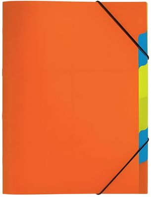 Pagna Ordnungsmappe Funky School PP 5 Fächer orange
