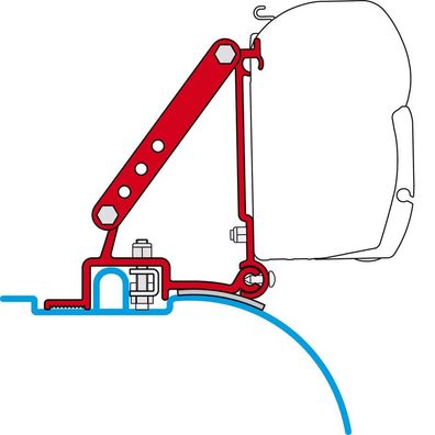Kit Fiat Ducato (High Roof) Markisenadapter F45