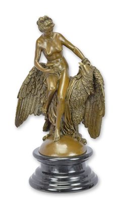 Eine Bronzeskulptur Hebe und Adler Replikat Retro Design Dekoration