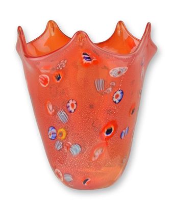 Eine Glasvase im Murano-Stil Replikat Retro Design Dekoration
