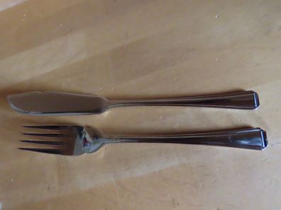 Besteck Fischbesteck Messer + Gabel von Reader´s Digest/2Teile