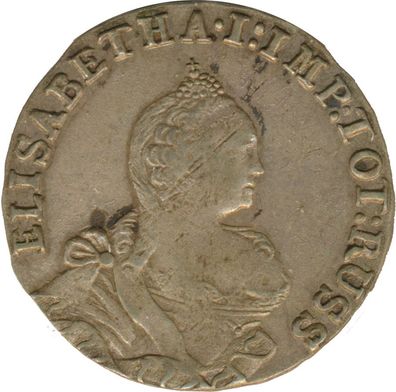 Ost-Preussen unter russischer Besatzung 6 Groschen 1761 Elisabeth I Silber*