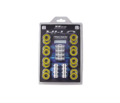 8er Set Rolle BASE Pro Sudden Death Hockey 84A 4 x 76mm + 4 x 80mm + Kugellager