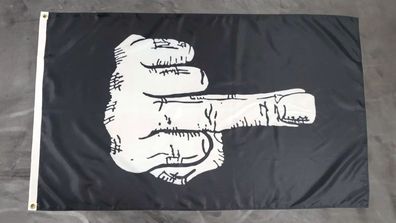 Fahne Flagge Stinkefinger Mittelfinger - 90 x 150 cm