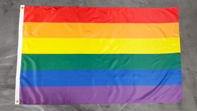Fahne Flagge Regenbogen LGBTQ - 90 x 150 cm