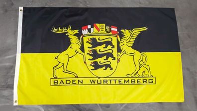 Fahne Flagge Baden Württemberg Siegel - 90 x 150 cm