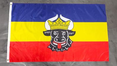 Fahne Flagge Mecklenburg Ochsenkopf - 90 x 150 cm