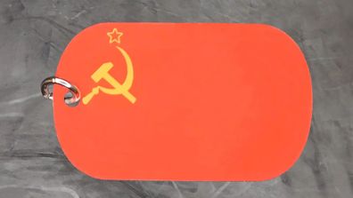 Erkennungsmarke Halskette DogTag Dog Tag UdSSR Sowjetunion - 3 x 5 cm