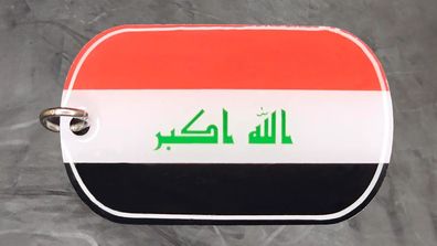 Erkennungsmarke Halskette DogTag Dog Tag Irak - 3 x 5 cm