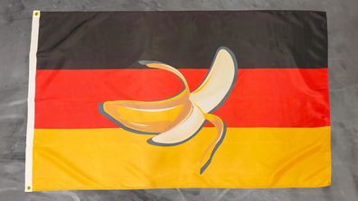 Fahne Flagge Deutschland - Bananenrepublik - Banane - 90 x 150 cm