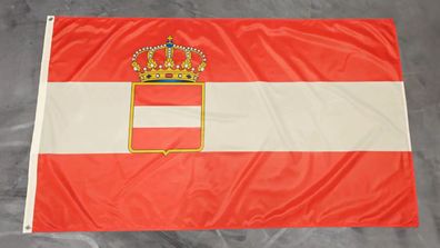 Premium Fahne Österreich Ungarn 1786 - 1918 Marine und Kriegsflagge 90 x 150 cm