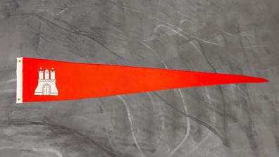 Fahne Flagge Freie und Hansestadt Hamburg Wimpel Langwimpel - 30 x 150 cm