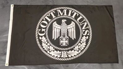 Fahne Flagge Deutsches Reich - Gott mit uns - 90 x 150 cm