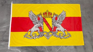 Fahne Flagge Großherzogtum Baden Sturmflagge mit Karabinerhaken - 90 x 150 cm