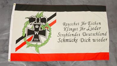 Fahne Flagge Deutsches Reich - Rauschet Ihr Eichen - 90 x 150 cm