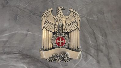 Pin Adler mit Eichenlaub und Banner - Reichsadler - Reichskanzlei - 4 x 3 cm