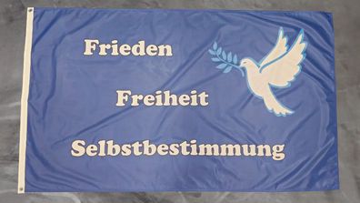 Premium Fahne Flagge Frieden Freiheit Selbstbestimmung weiße Taube - 90 x 150 c