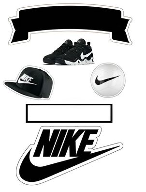 Sneakers Nike Essbar Tortenaufleger Torte Geburstag Zuckermasse + NAME