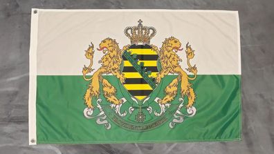 Premium Fahne Flagge Königreich Sachsen - 60 x 90 cm