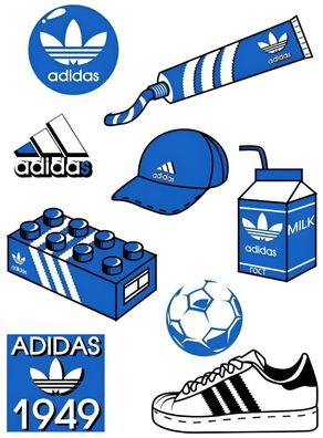 Adidas Essbar Schuhe Tortenaufleger Torte Geburstag Zuckermasse + NAME s03