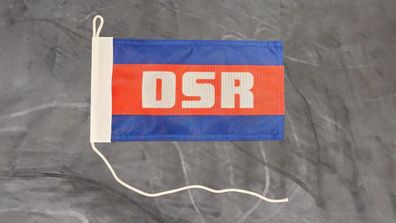 Premium Fahne Flagge VEB Deutsche Seereederei DSR 1952 bis 1960 - 15 x 25 cm