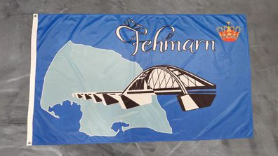 Premium Fahne Flagge Fehmarn - 90 x 150 cm