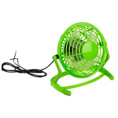 Tisch USB Ventilator 15 x 14,5 cm - Farbe: Grün