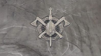 Pin Fight for Glory see us in Valhalla - 4 x 4 cm
