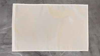 Fahne Flagge Einfarbig weiß weiss - zum selber gestalten - Stockfahne - 30 x 45 cm