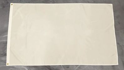 Fahne Flagge Einfarbig weiß weiss - zum selber gestalten - 90 x 150 cm