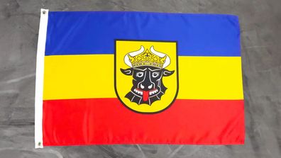 Fahne Flagge Mecklenbug Ochsenkopf - 60 x 90 cm