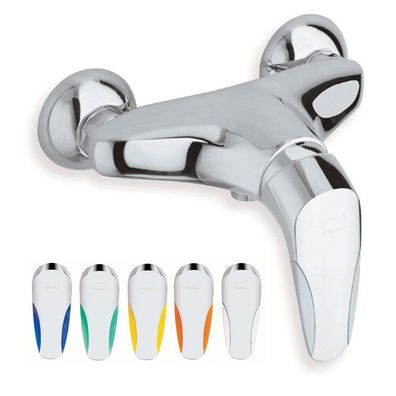 Cristina CHIC Wannenarmatur moderne Badarmatur farbig mit Griffschale