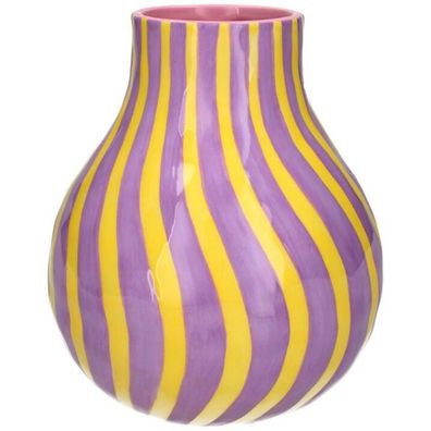 Gift Company Vase Artisan, 19,6cm, lila/gelb 1 St