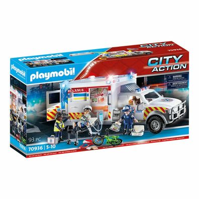 Playmobil 70936 City Action Rettungs-Fahrzeug: US Ambulance