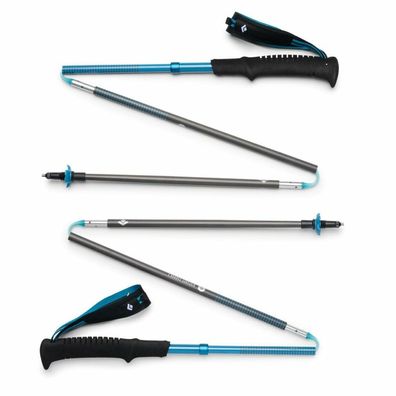 TrekkingstöCke Distance Carbon Z (Anthrazit/Blau, 1 Paar, 130 Cm)