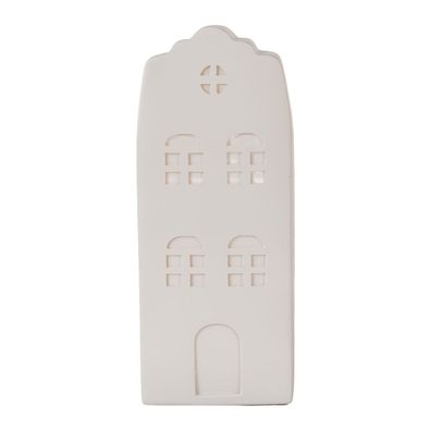 Clayre & Eef Kinder Nachtlicht Haus LED 9x9x21 cm Weiß Kunststoff