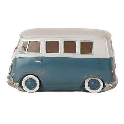 Clayre & Eef Kinder Nachtlicht Bus LED 28x13x13 cm Blau Kunststoff