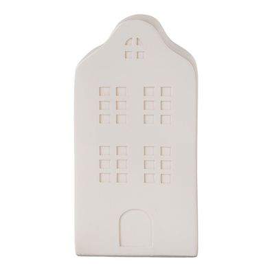 Clayre & Eef Kinder Nachtlicht Haus LED 8x9x17 cm Weiß Kunststoff