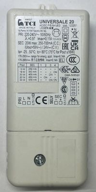 TCI LED Driver Universale 20 13-20W 24V 250-400mA 122201